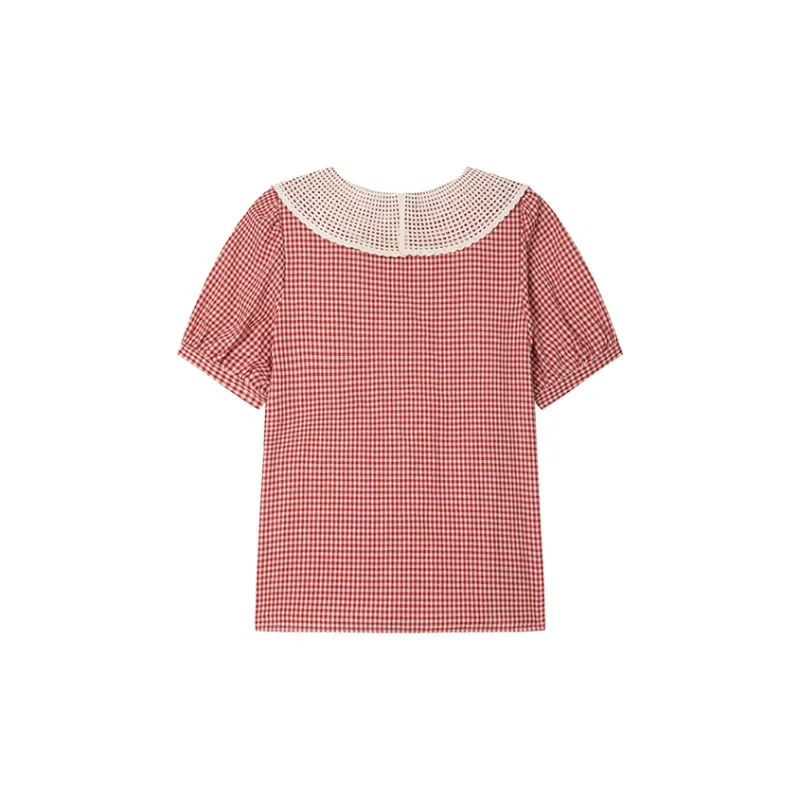 LOUISY AO Shirt Women's Red Plaid-1