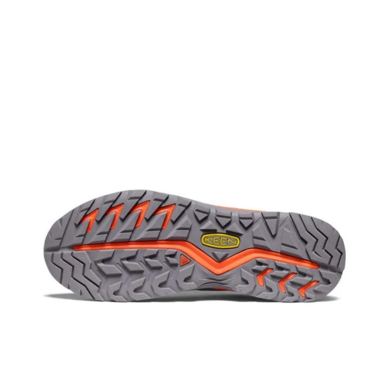 KEEN Versacore Slip-Resistant Water-Resistant Low-Top Hiking Shoes Men's Gray Orange-5