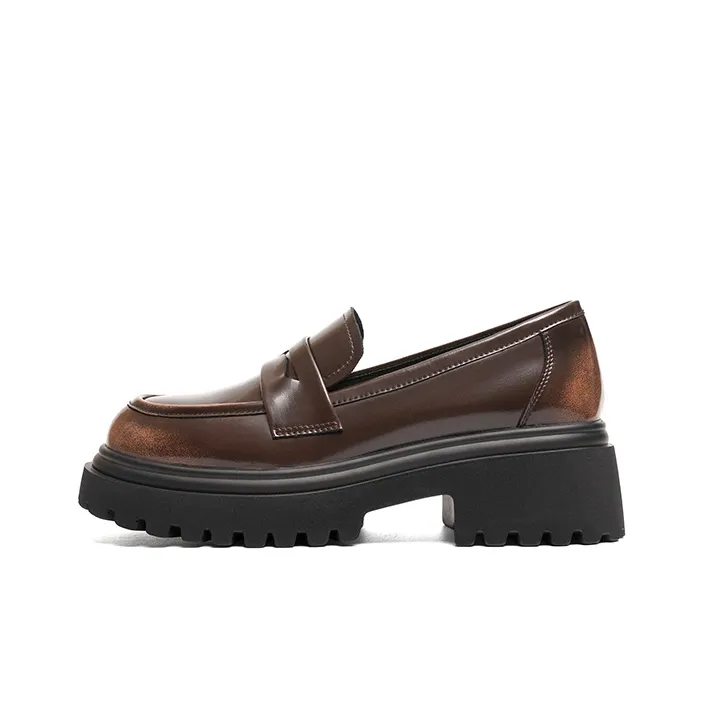 RED DRAGONFLY Loafers Women's Black/Brown-6
