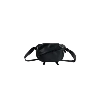 MingLu Ultra-Mobility Fabric Crossbody Bag Shoulder Bag Unisex Black/White