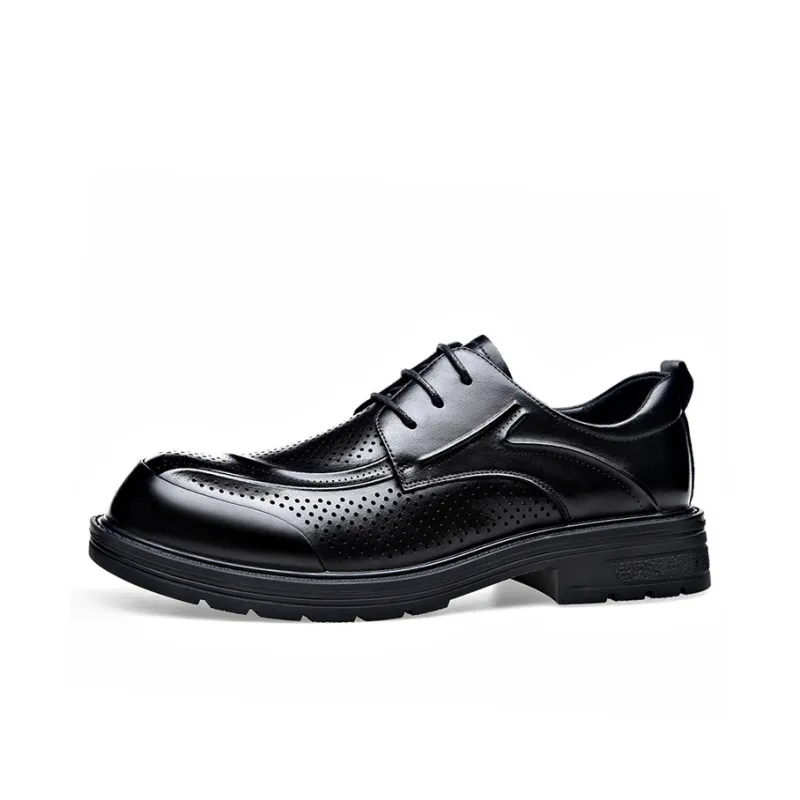 YEDANI Dress Shoes Men Low Top Black/Brown-0