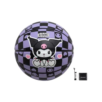 JRs x SANLIOULIANMING Rubber Basketball Black Purple Size 7 Ball Training Match Unisex