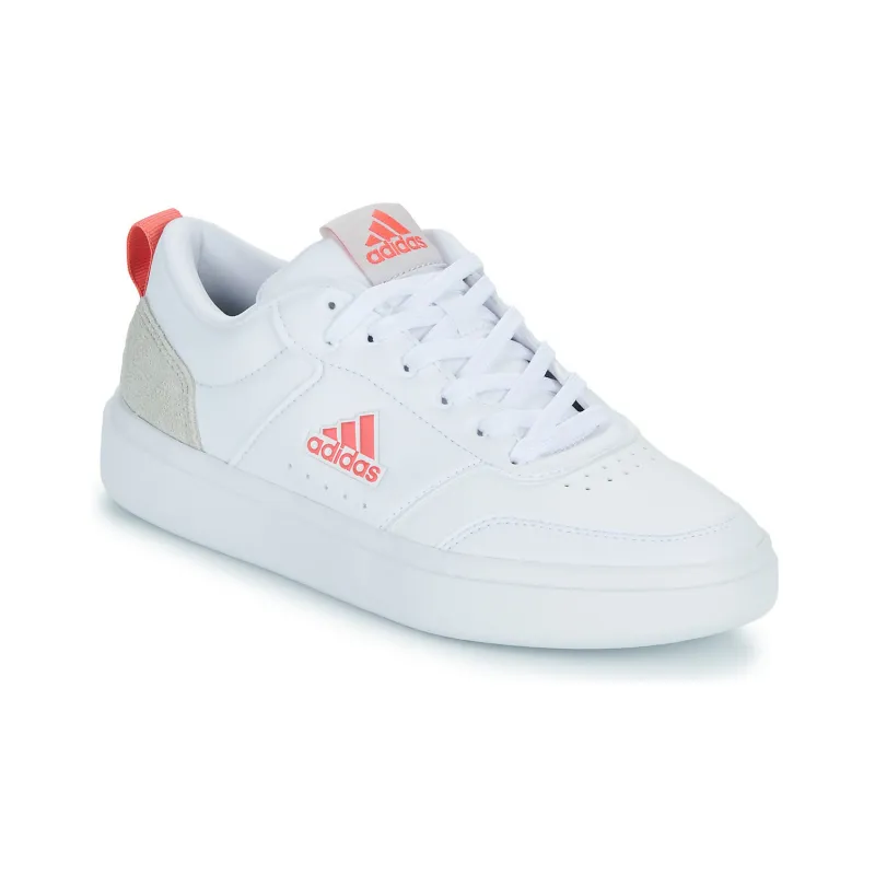 Adidas Park St Wear resistant And Lightweight Low Top Skateboard Shoes Women's White Red-2