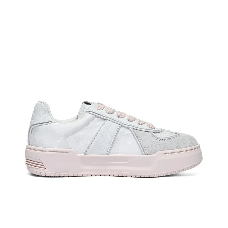 Kappa Slip Resistant, Abrasion Resistant, Impact Resistant, Quick Dry Low Top Skateboard Shoes Women's Classic White-1