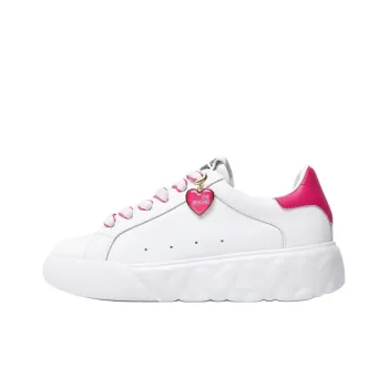 LOVE MOSCHINO Logo-charm Leather Chunky Sneakers