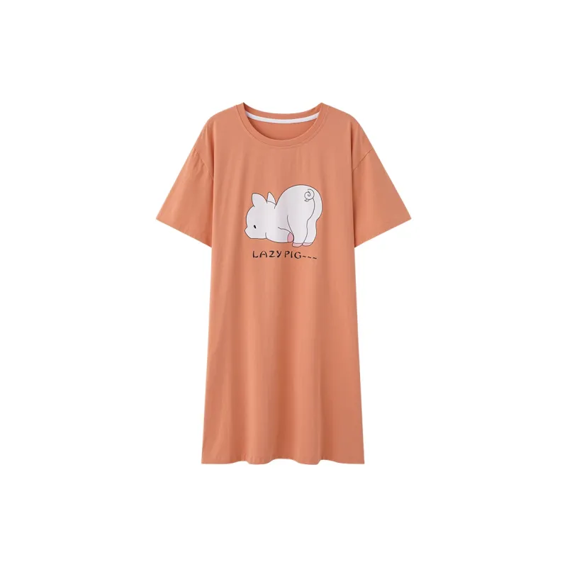 Chun Xi Nightgown Women's Orange-0