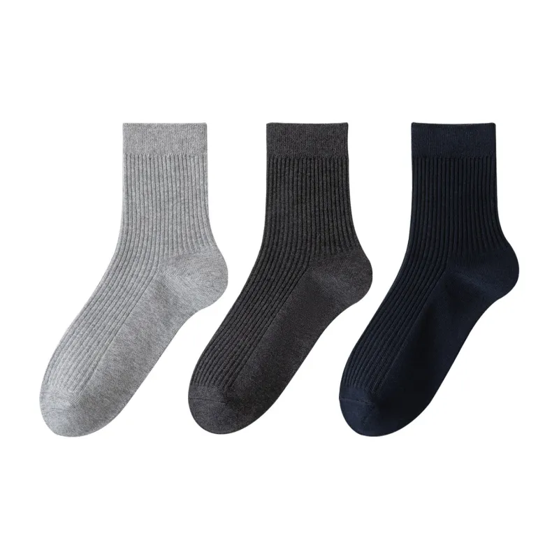 XXLLG Mid Calf Socks Men's 3 Pack-8