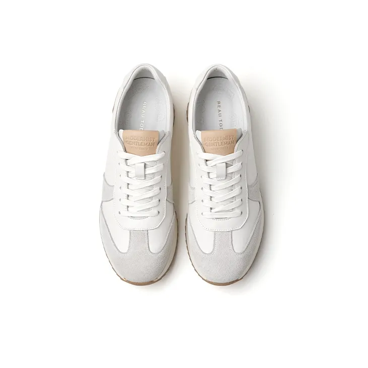 Beau Today Casual Shoes Men's Beige White Brown-3