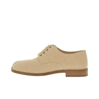 Maison Margiela Tabi Lace Up Shoes Men's Ecru