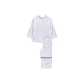 MANITO Windy Pajama Set Women's Pale Blue/purple