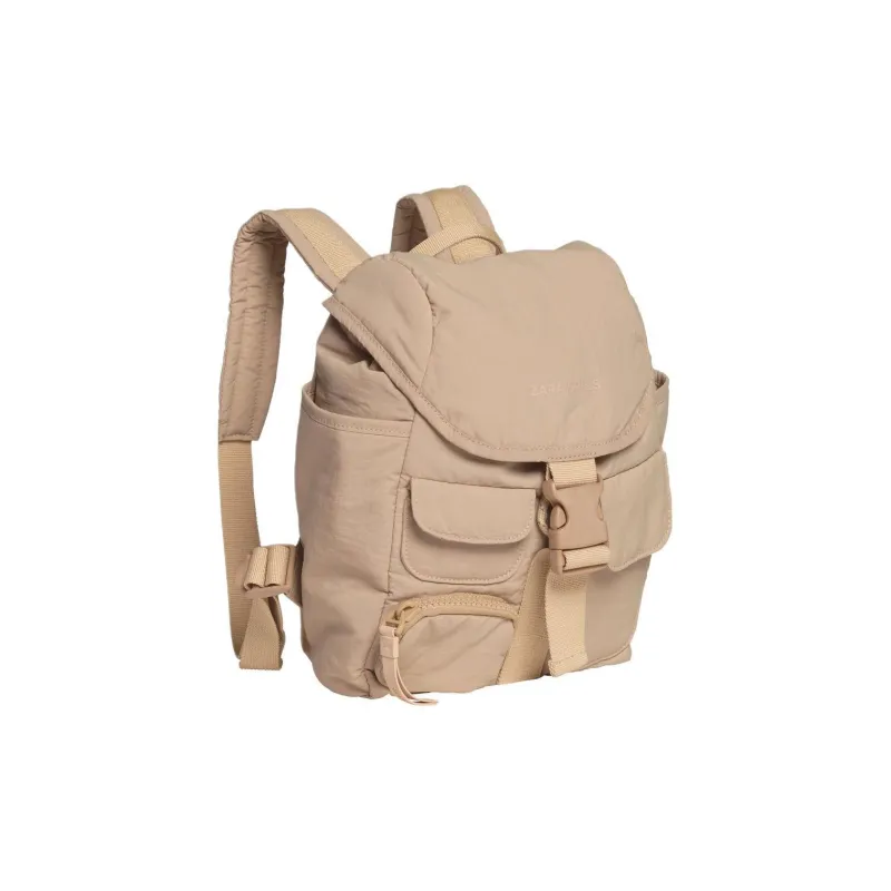ZARA Polyamide Backpack Regular Women's Beige-1