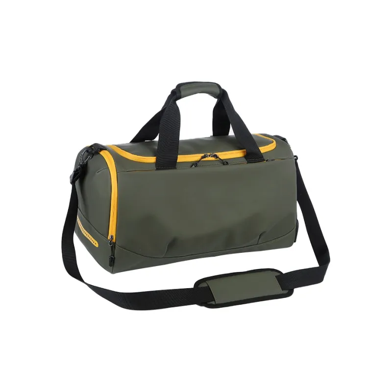 CMLZIUA Polyester Gym Bag Large Size Unisex Black/Yellow/Green-1