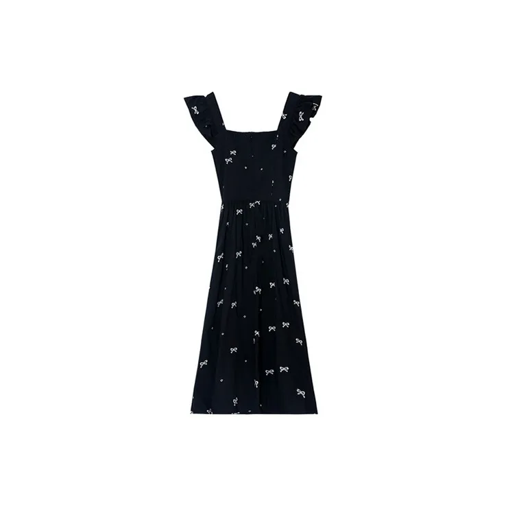 ETSE Short Sleeved Dresses Women's Black-1