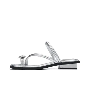 EBLAN Flip Flops Women's Silver