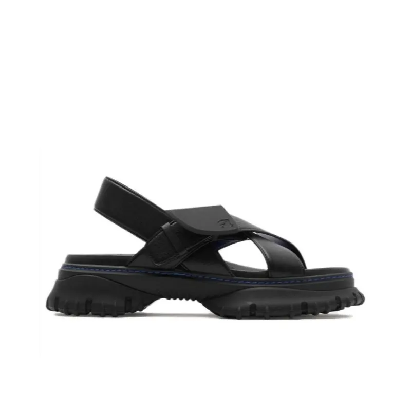 Burberry Pebble One Strap Sandals Women's Black-1