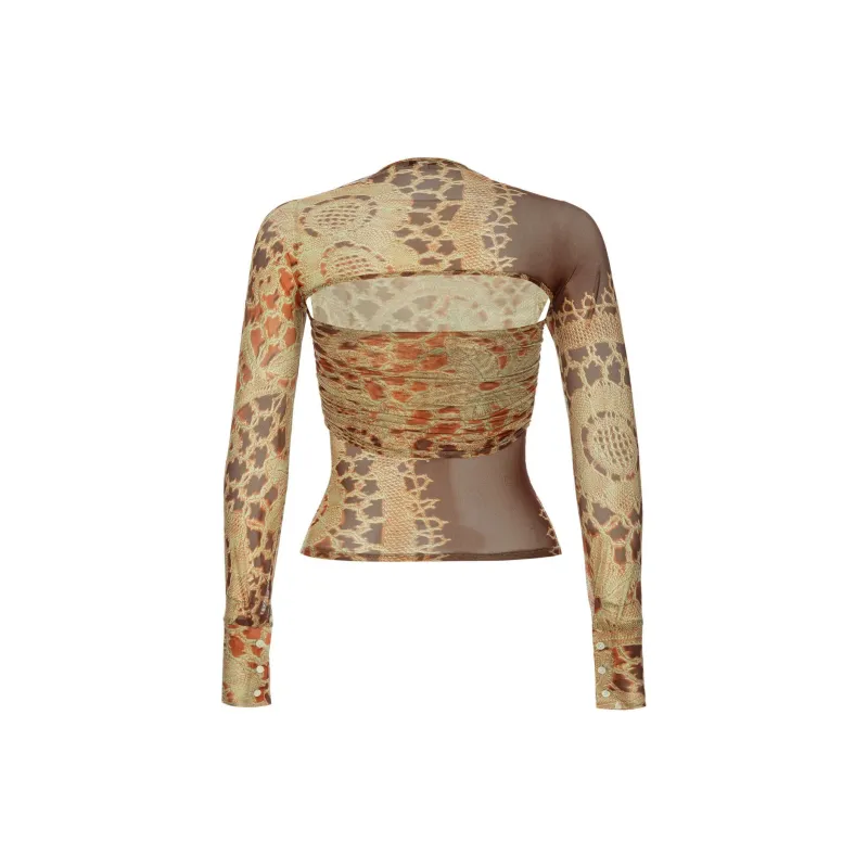 Miaou IRIS TOP Casual Suit Women's Burnt Orange-1