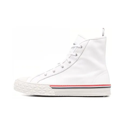 THOM BROWNE High-top Leather Sneakers