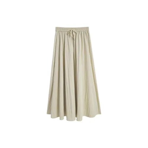 Love to serve Casual Long Skirts Women's Khaki