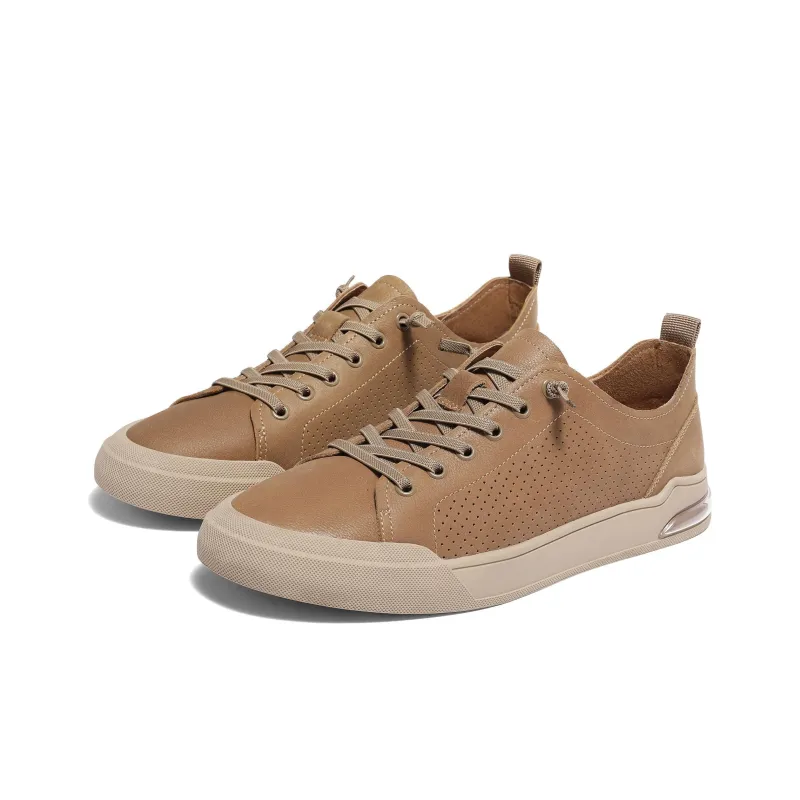 Senda Skateboard Shoes Men Low Top Brown/Khaki-7