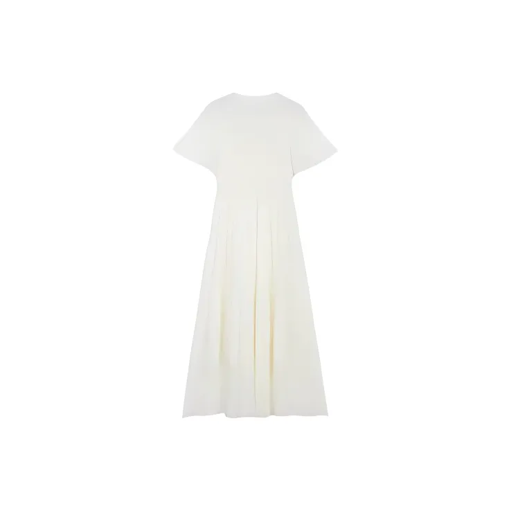 Yiner SS24 Short-Sleeved Dresses Women's Cream White-1
