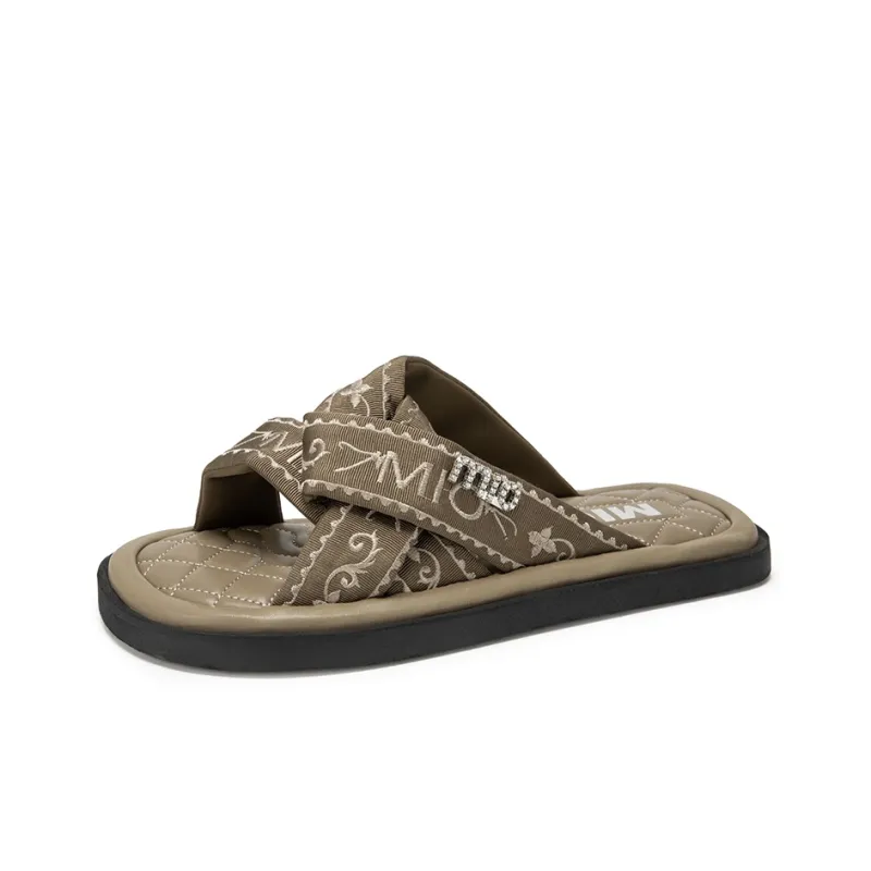 MIO Slide Slippers Women's Black-8