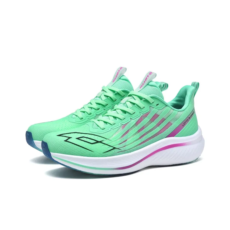 LOTTO Wear Resistant Low Top Running Shoes Men's Turquoise-4