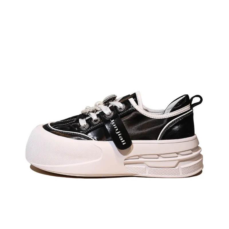 Junjali Anti-Slip And Wear-Resistant Lightweight Height Increasing Low-Top Casual Shoes Women's-4