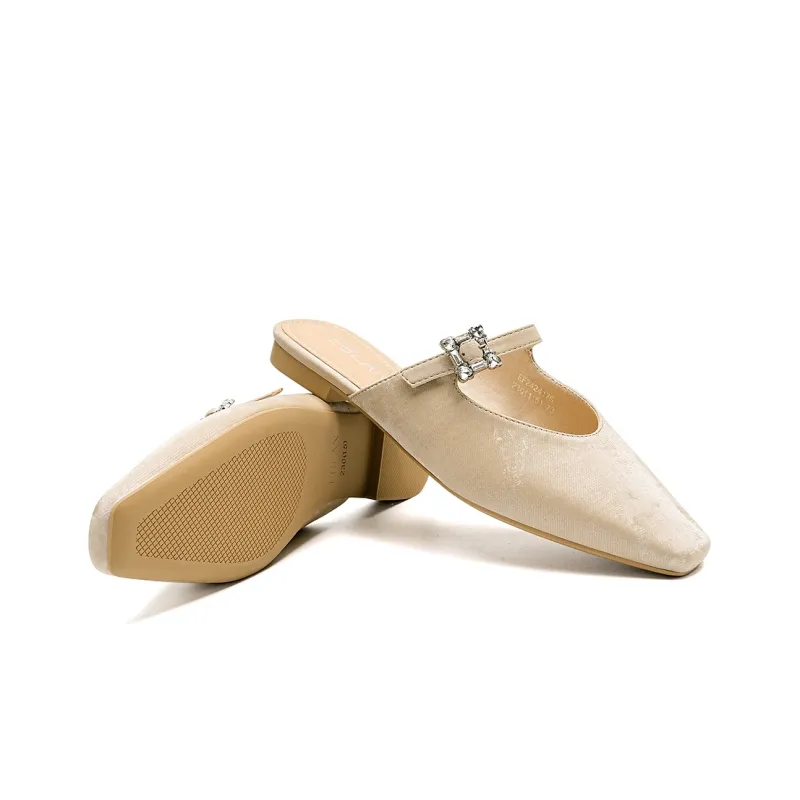 EBLAN Wrap toe Slippers Women's Beige-3