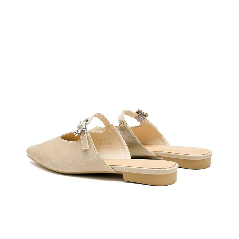 EBLAN Wrap toe Slippers Women's Beige-2