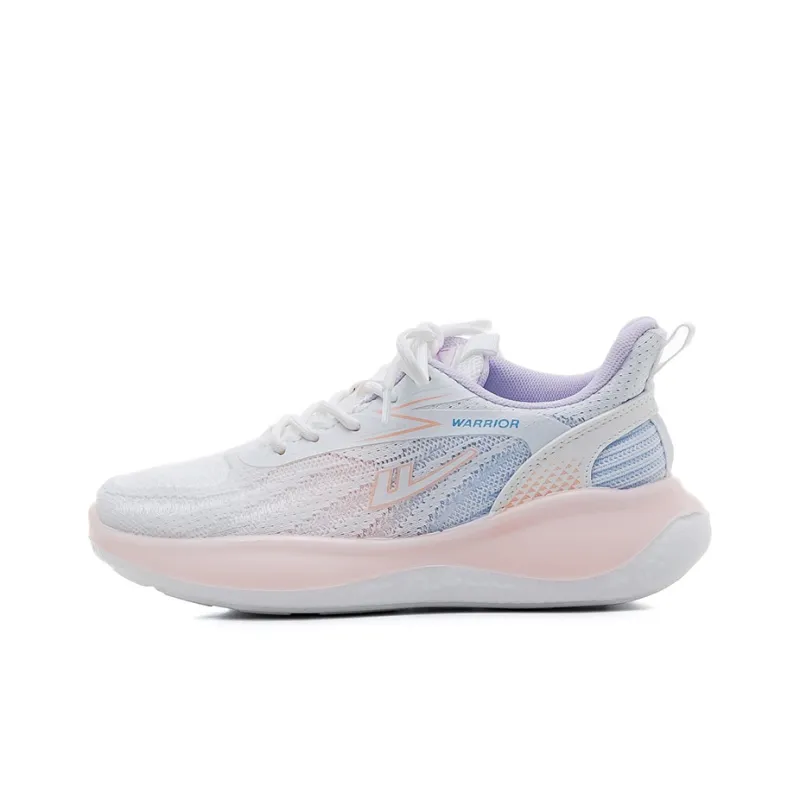 Warrior Lightweight And Breathable Low Top Casual Shoes Women's White Purple-0