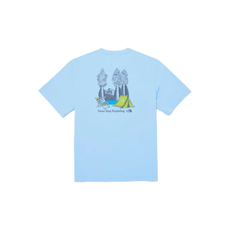 THE NORTH FACE T Shirt Men's Light Blue-1