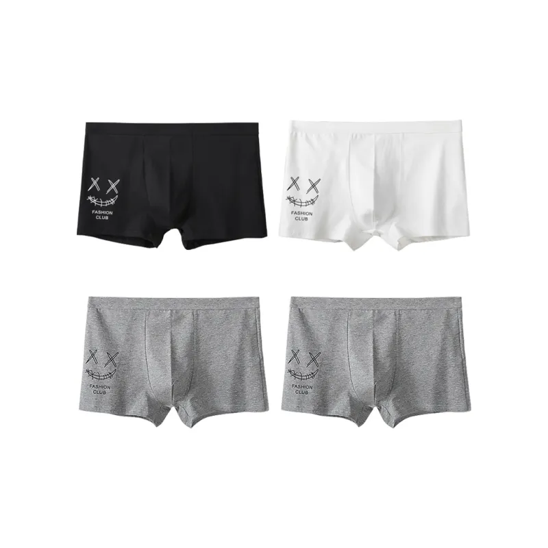 H YXIANG Underpants Men's 4 Pack-4
