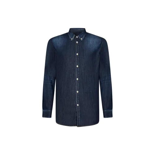 DSQUARED2 Shirts Men Blue