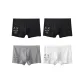 [4 Pack]Black+Black+Heather Gray+White