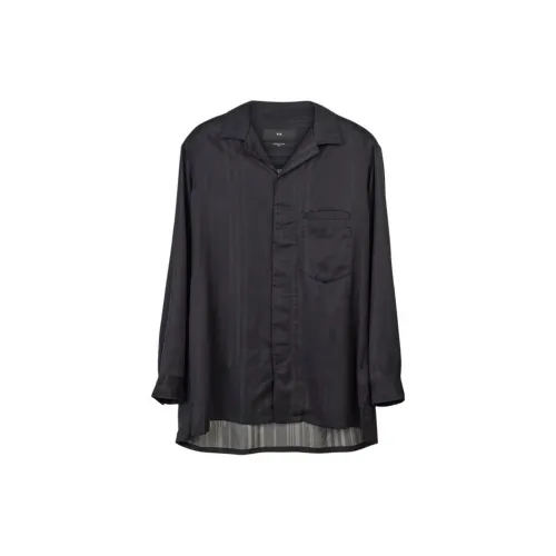 Y-3 X Adidas Striped Satin-finish Shirt