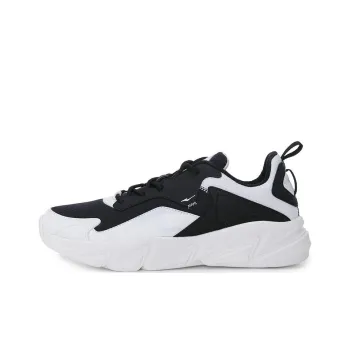 Erke Durable Cushioning Low Top Training Shoes Men's Black White
