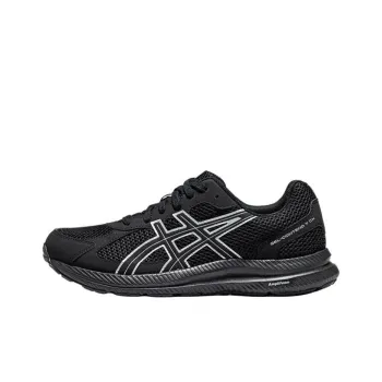 Asics Gel Contend 7 Cushioning Wear Resistant Low Top Casual Running Shoes Men's Black