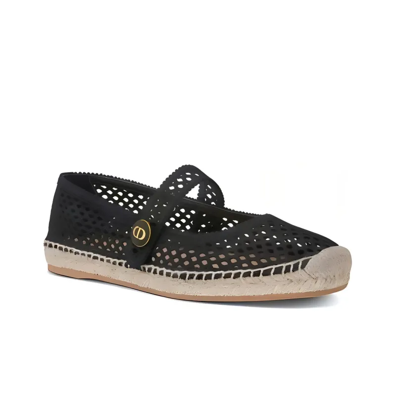 DIOR Caro Flat Shoes Women's Black-2