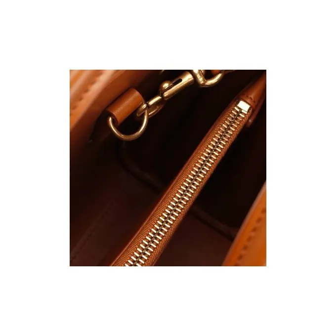 SAINT LAURENT SAC DE JOUR Calfskin Tote Bag Shopping Bag Shoulder Bag Handbag Unisex Brown-3