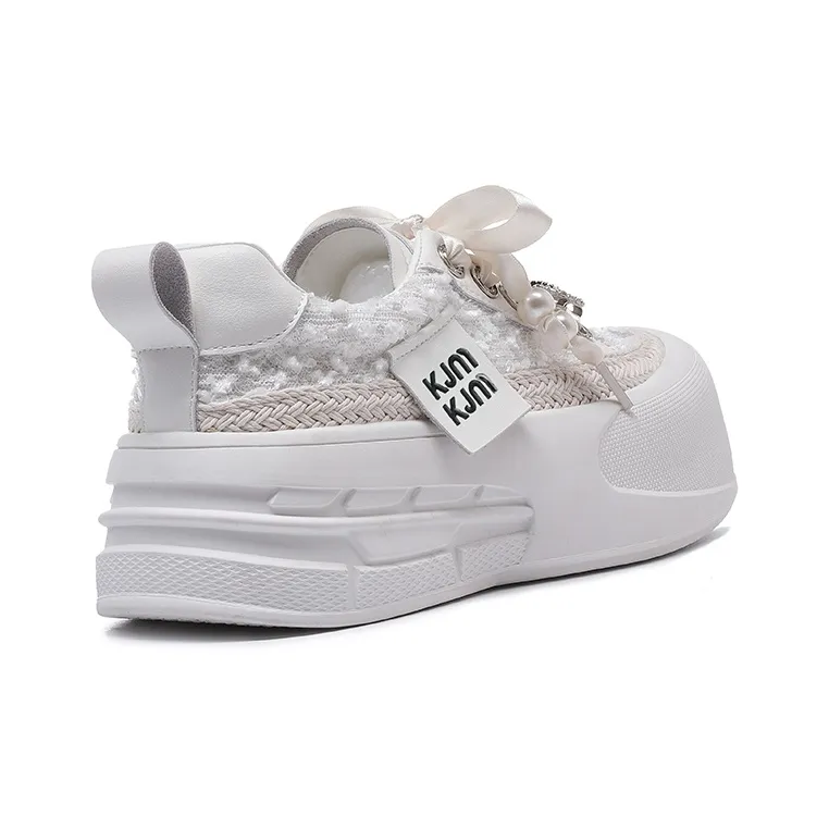 KEJIANNI Anti-Slip Wear-Resistant Low-Top Skateboard Shoes Women's-3