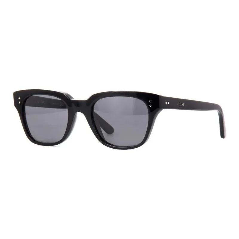 CELINE Acetate Square Sunglasses Women's Black-0
