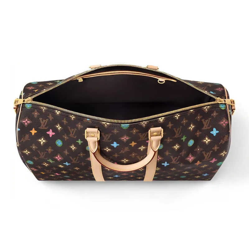 LOUIS VUITTON By Tyler The Creator Keepall Bandouliere 50 Chocolate Craggy Monogram-3