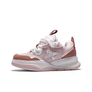 DESKISS Dailun 'Lucky Storm' 1.0 Anti-Slip Wear-Resistant Low-Top Skateboard Shoes Women's Pink Sound Wave