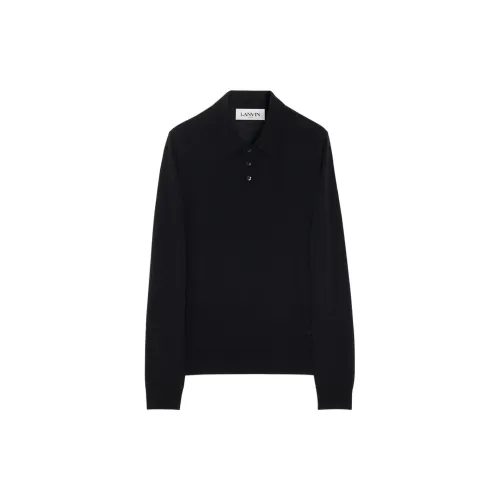 Lanvin Polo Shirts Men Black