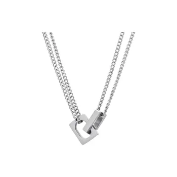 Cooraree Titanium Steel Necklaces Unisex