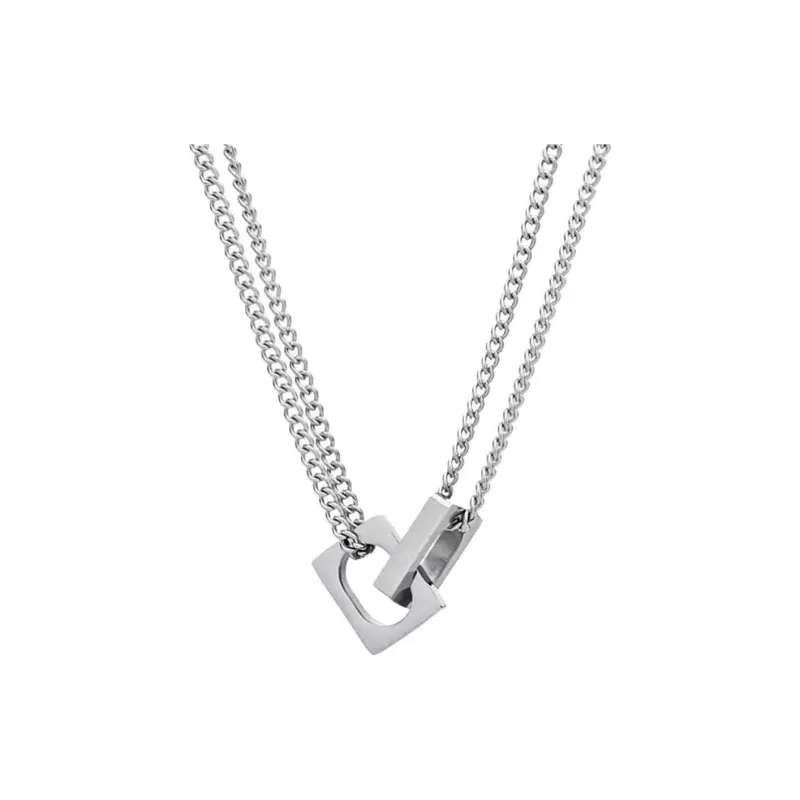 Cooraree Titanium Steel Necklaces Unisex-0