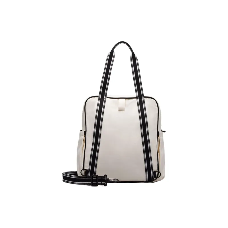 Lululemon Canvas Bag Tennis Bag Handbag Unisex Black White-2