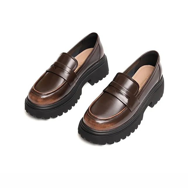 RED DRAGONFLY Loafers Women's Black/Brown-9