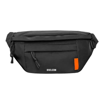 BSELEON Nylon One Shoulder Crossbody Fanny Pack Regular Unisex Multicolor