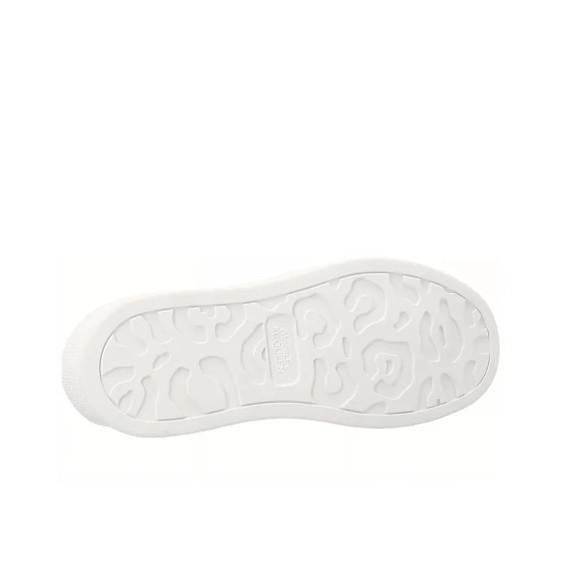 Alexander McQueen Graffiti Printed Low Top Sneakers 'Black White'-4